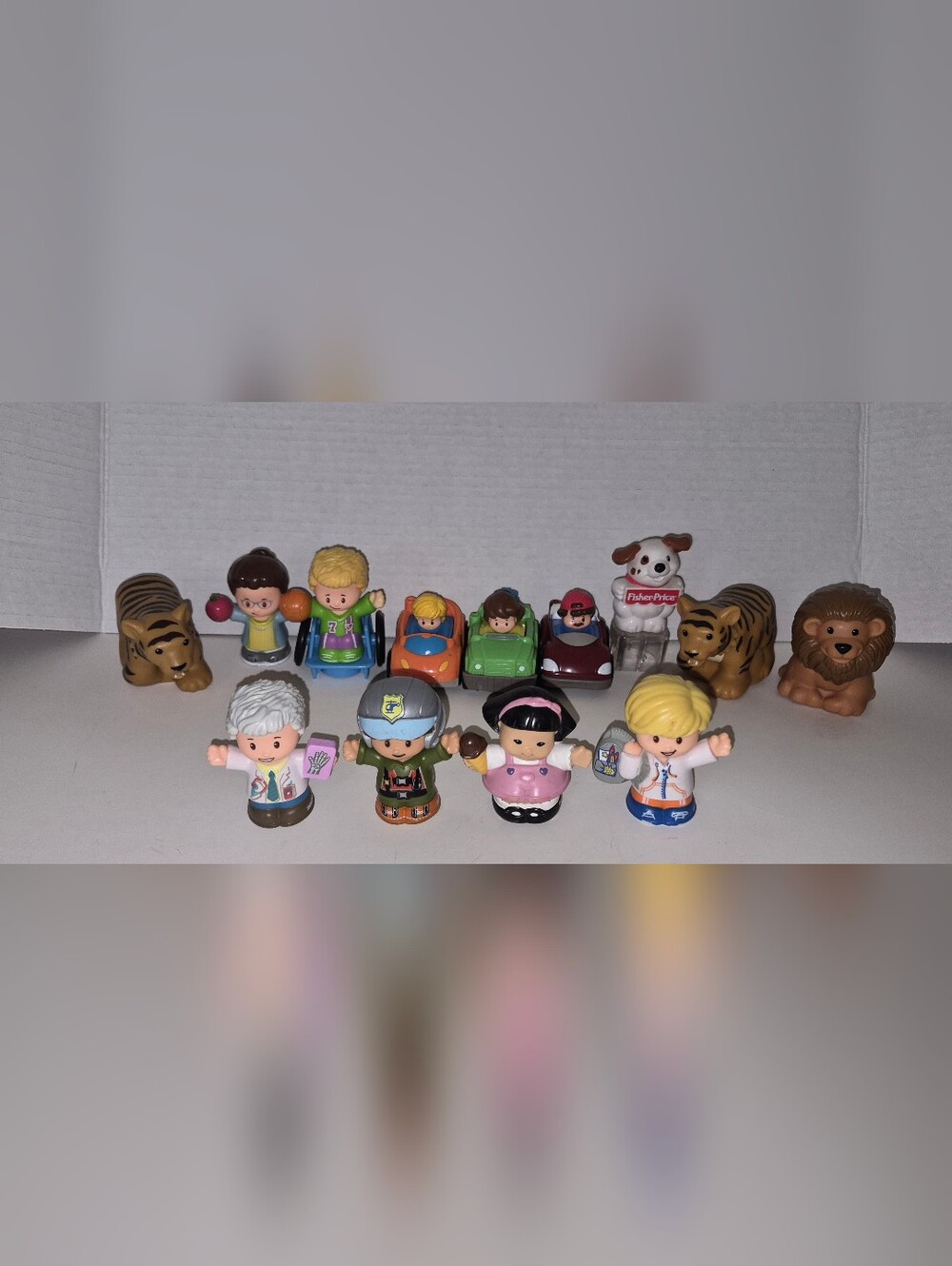 Fisher Price Little People Toy Lot Mixed Figures And Animals 13 Toys